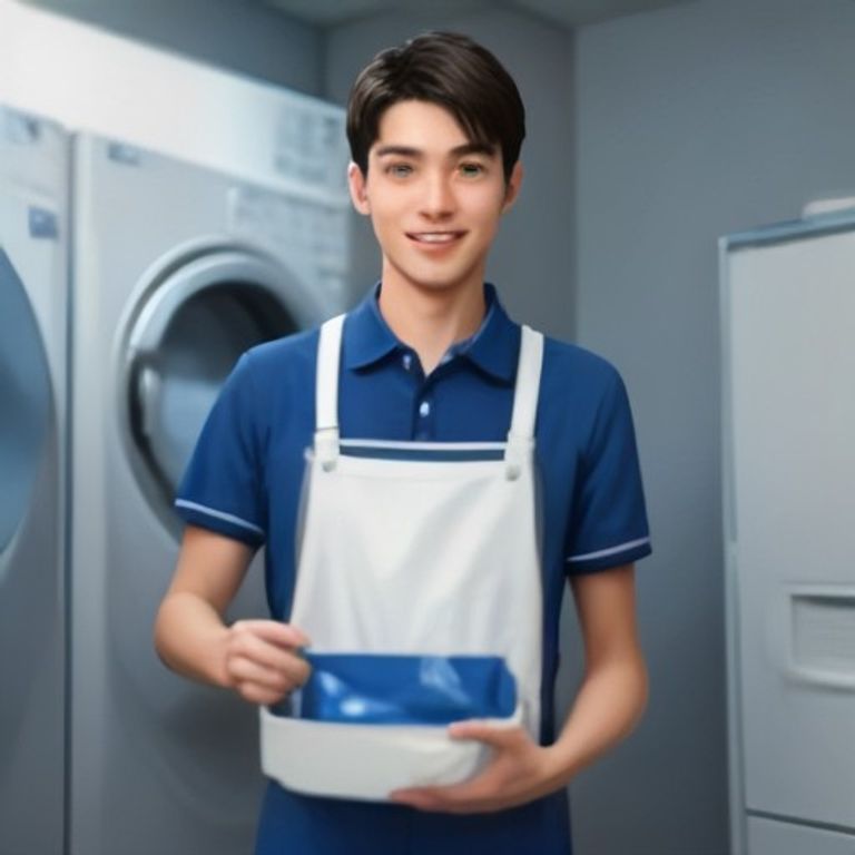 Confident technician after successful repair
